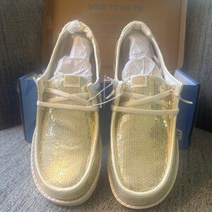 Gold Sequin Shoes